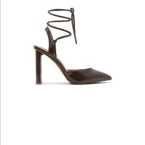 NWT Call it spring Nicki brown lace up heels size 8.5